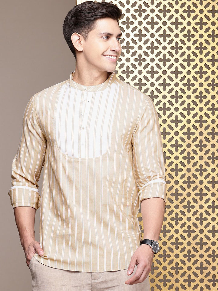 House of Pataudi Rozana Striped Kurta