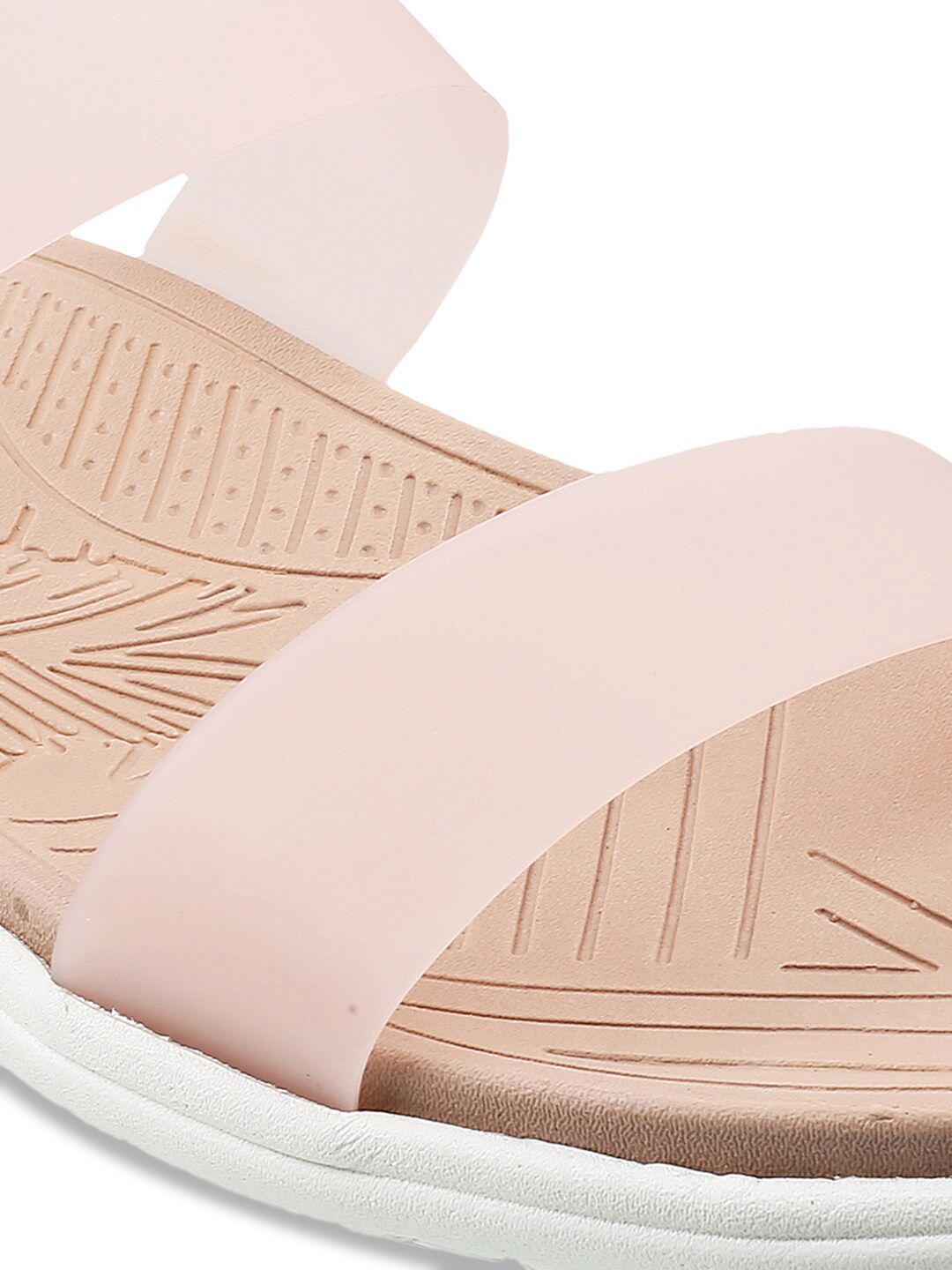 Metro Women Pink Open Toe Flats