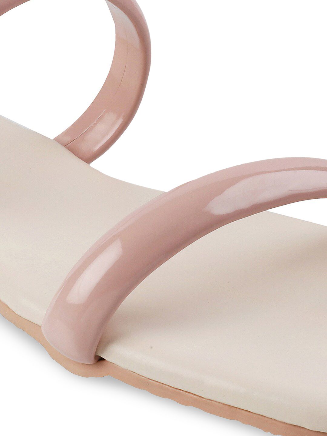 Metro Women Pink Open Toe Flats