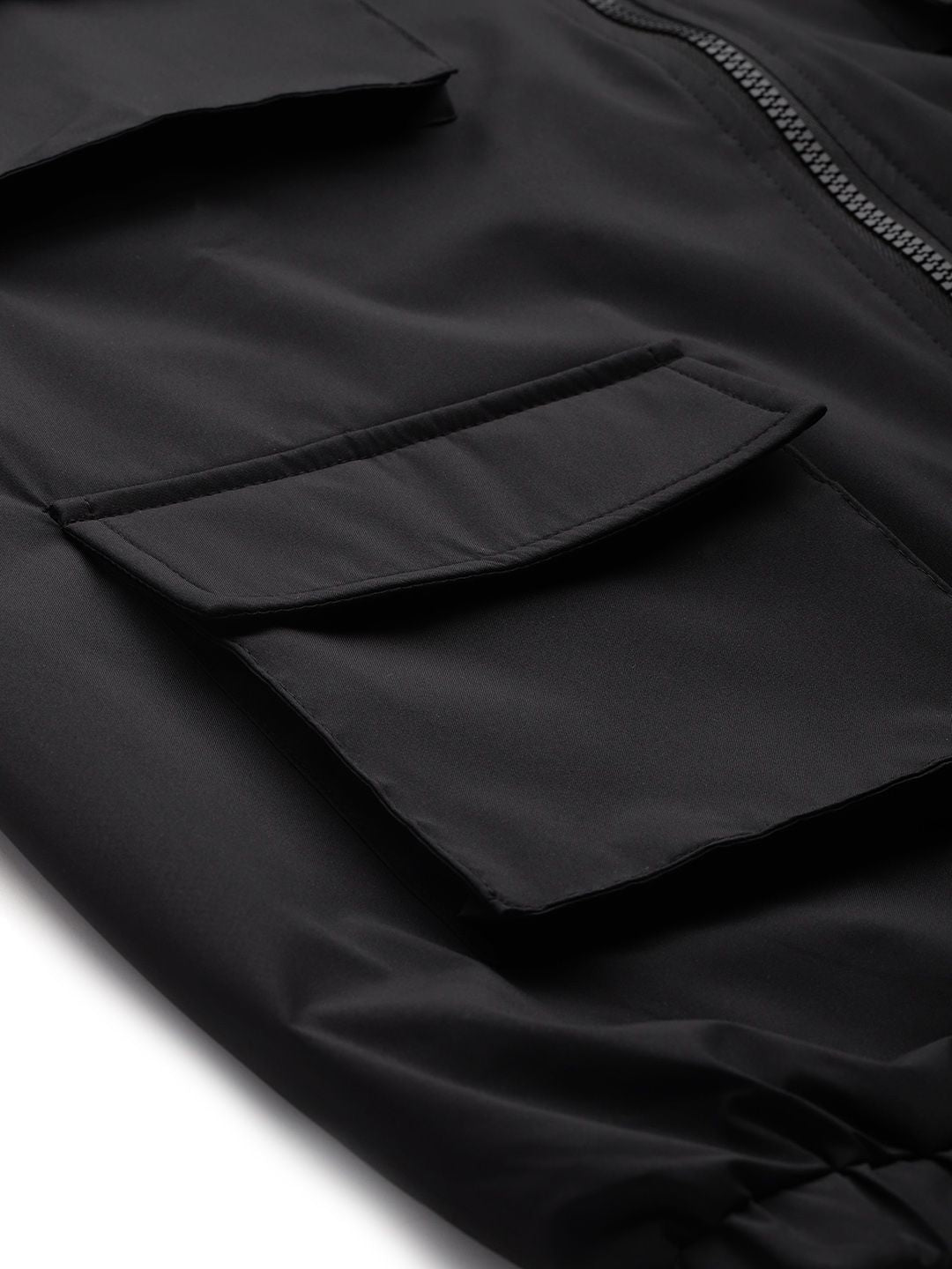 HRX by Hrithik Roshan Longline Cargo-Style Tailored Jacket