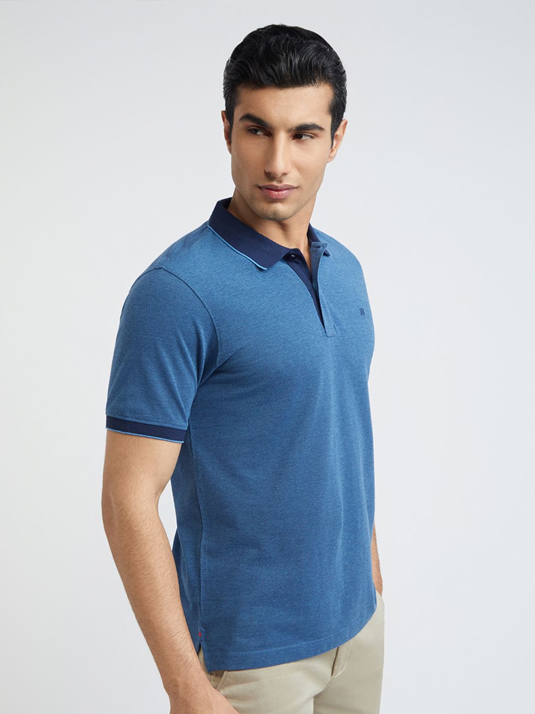 Raymond Modern Fit Pure Cotton Polo Collar T-shirt