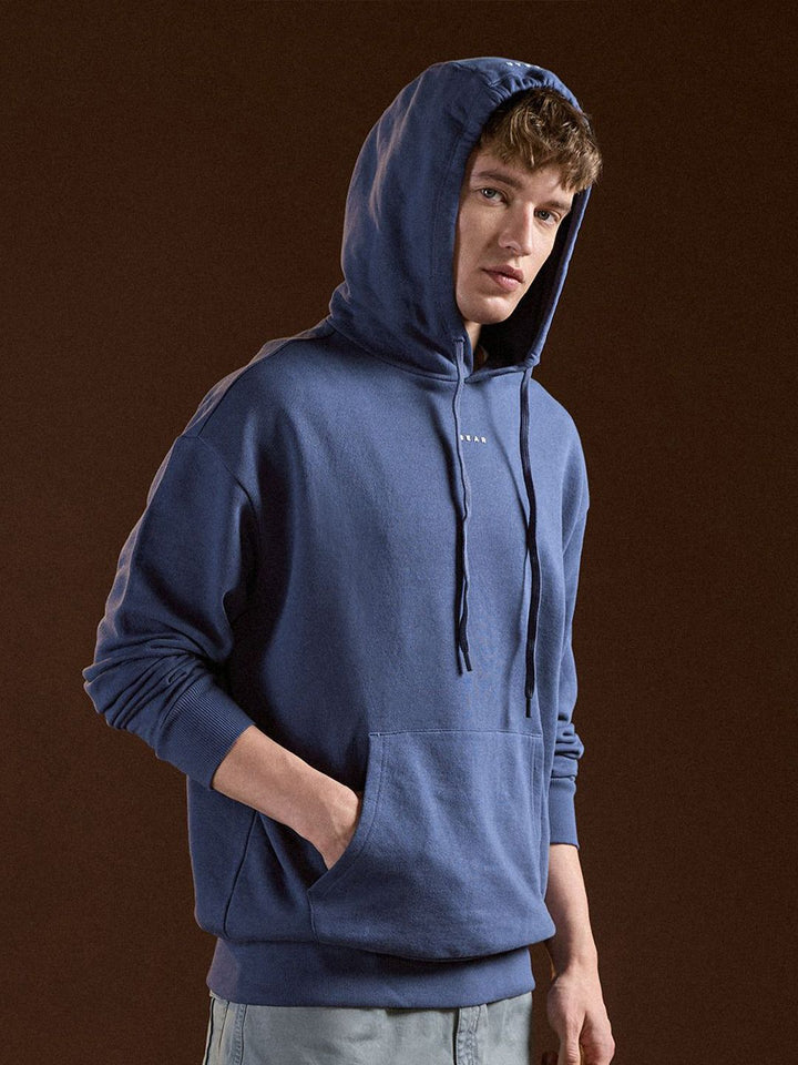 Lelaki Bear House Tulen Kapas Tarik Pull ke atas Sweatshirt