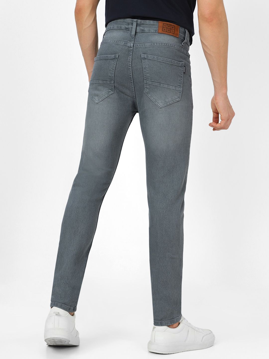 Urbano Fashion Men Cotton Skinny Fit Heavy Fade Stretchable Jeans