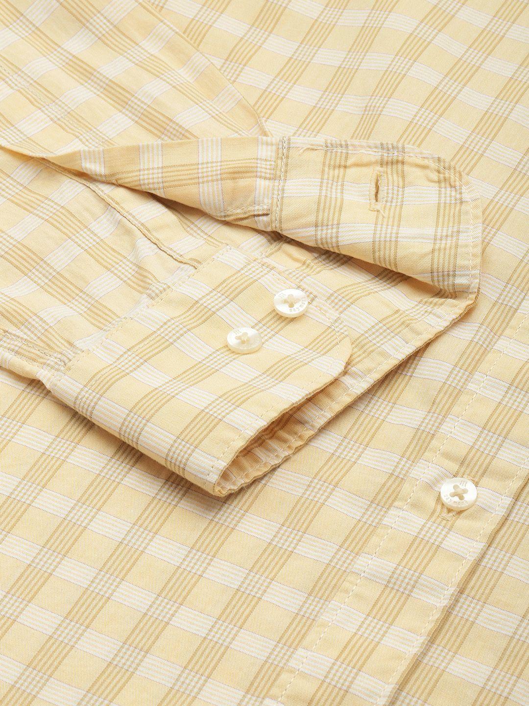 Raymond Pure Cotton Slim Fit Checked Casual Shirt