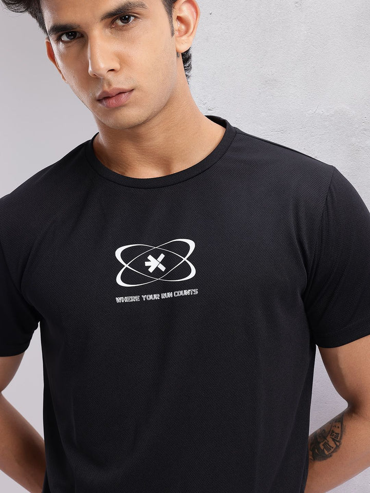 HRX by Hrithik Roshan Men Typography Printed Rapid-Dry Running T-shirt