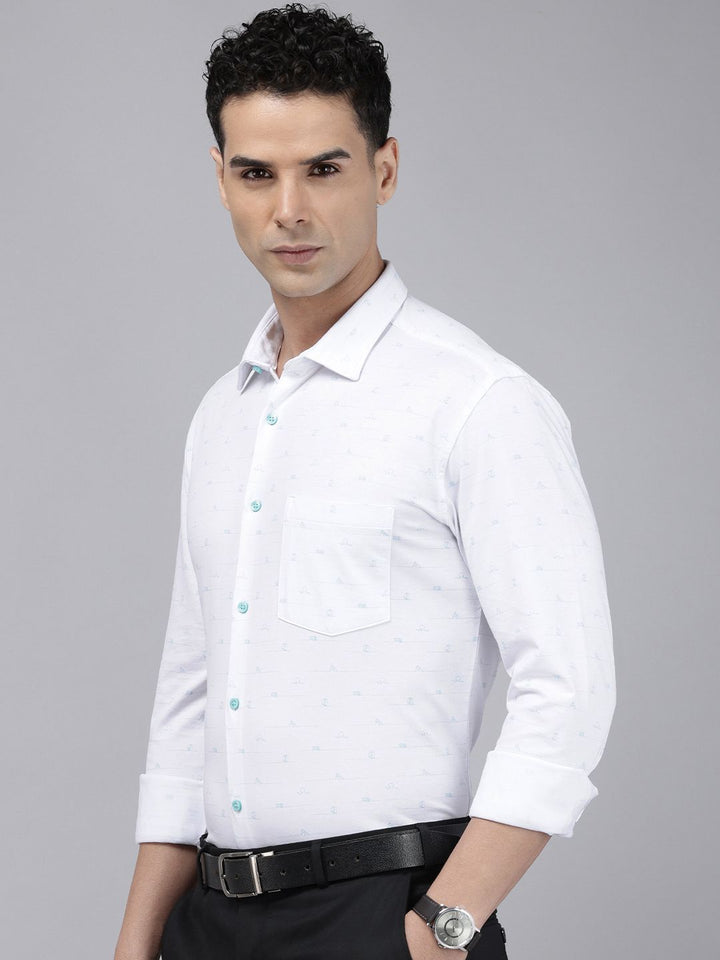 Park Avenue Slim Fit Printed Formal Shirt