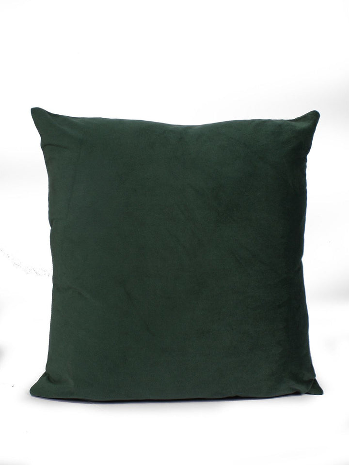STITCHNEST Green 5 Pieces Velvet Square Cushion Covers