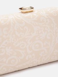 Lino Perros Women Floral Textured Party Box Clutch