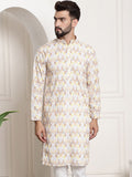 SOJANYA Floral Printed Mandarin Collar Kurta