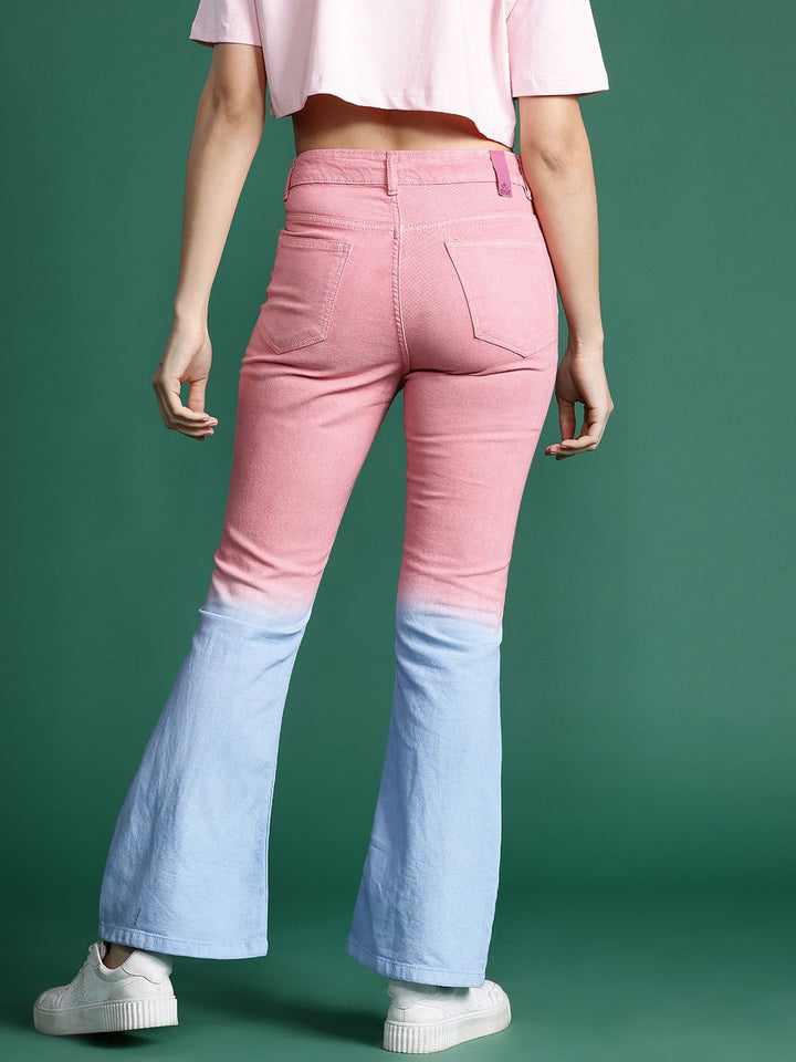 DressBerry Women Bootcut Fit Dyed Stretchable Jeans