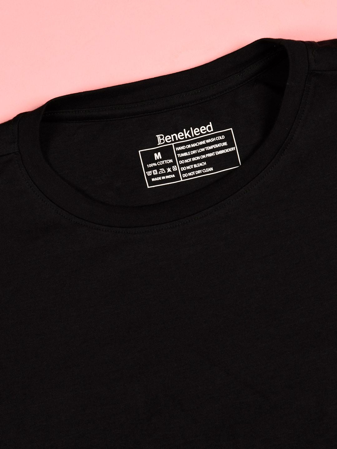 Bene Kleed Men Typography Printed Round Neck Cotton Oversized T-shirt