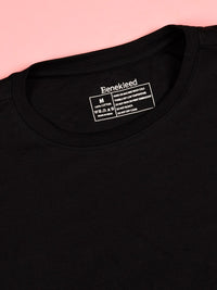 Bene Kleed Men Typography Printed Round Neck Cotton Oversized T-shirt