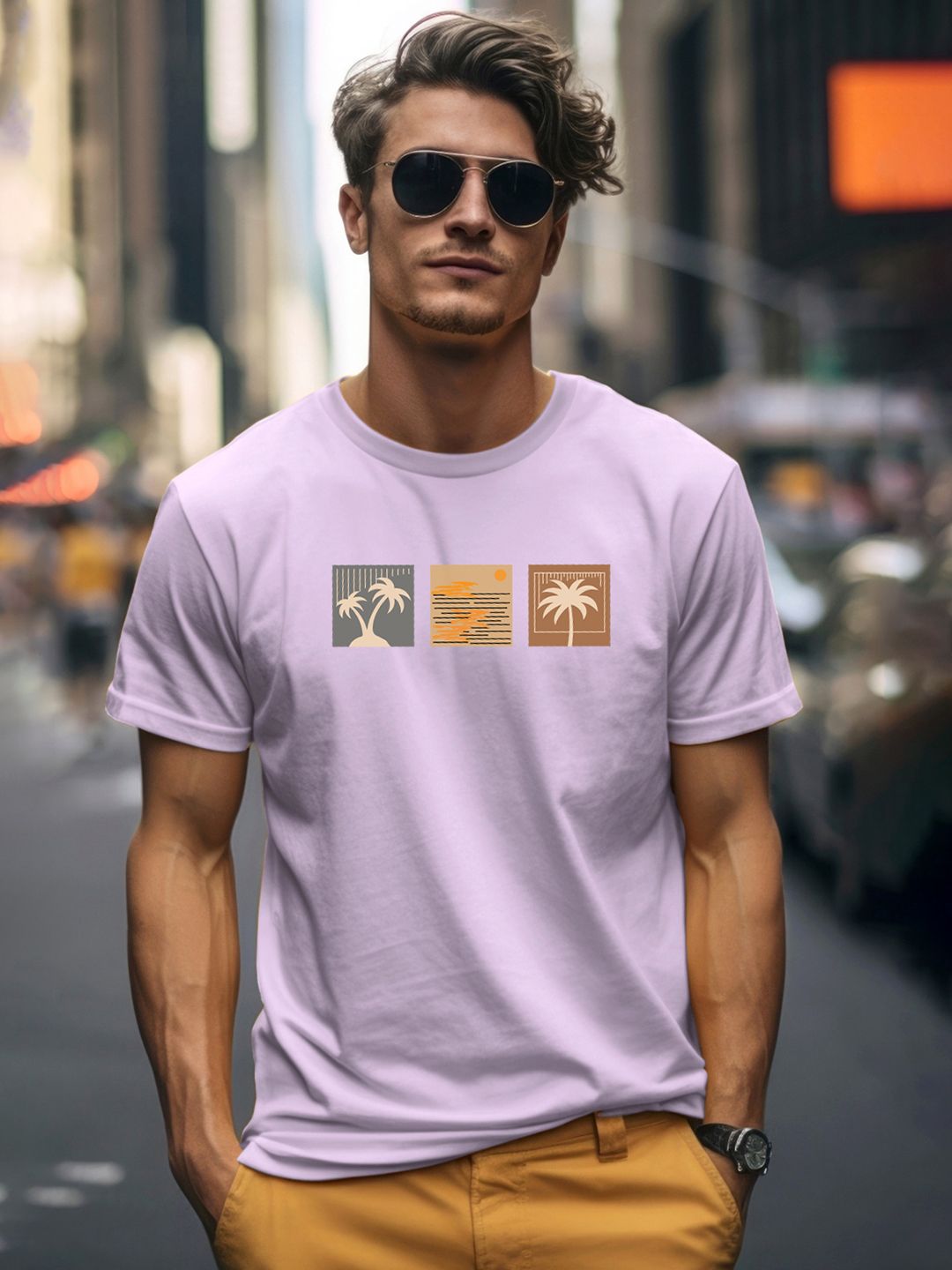 ADRO Men Printed T-shirt