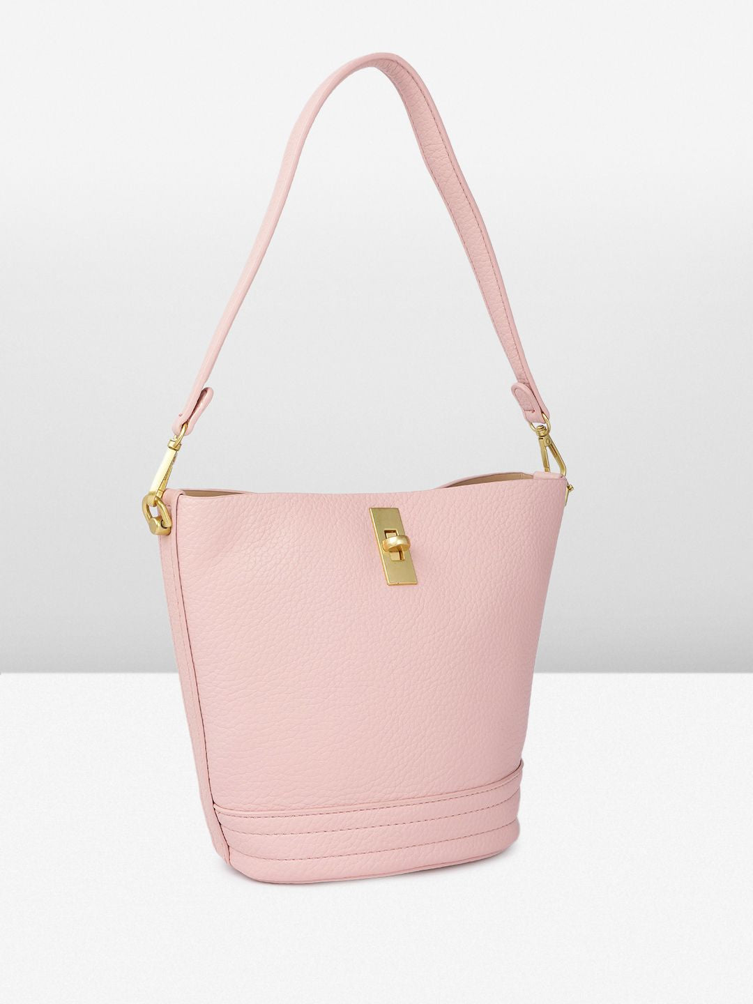 DressBerry Textured Shoulder Bag with Pouch