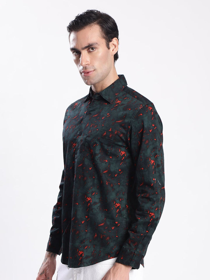 Bene Kleed Men Slim Fit Printed Casual Shirt