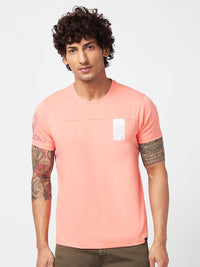 SPYKAR Typography Printed Slim Fit Casual T-Shirt