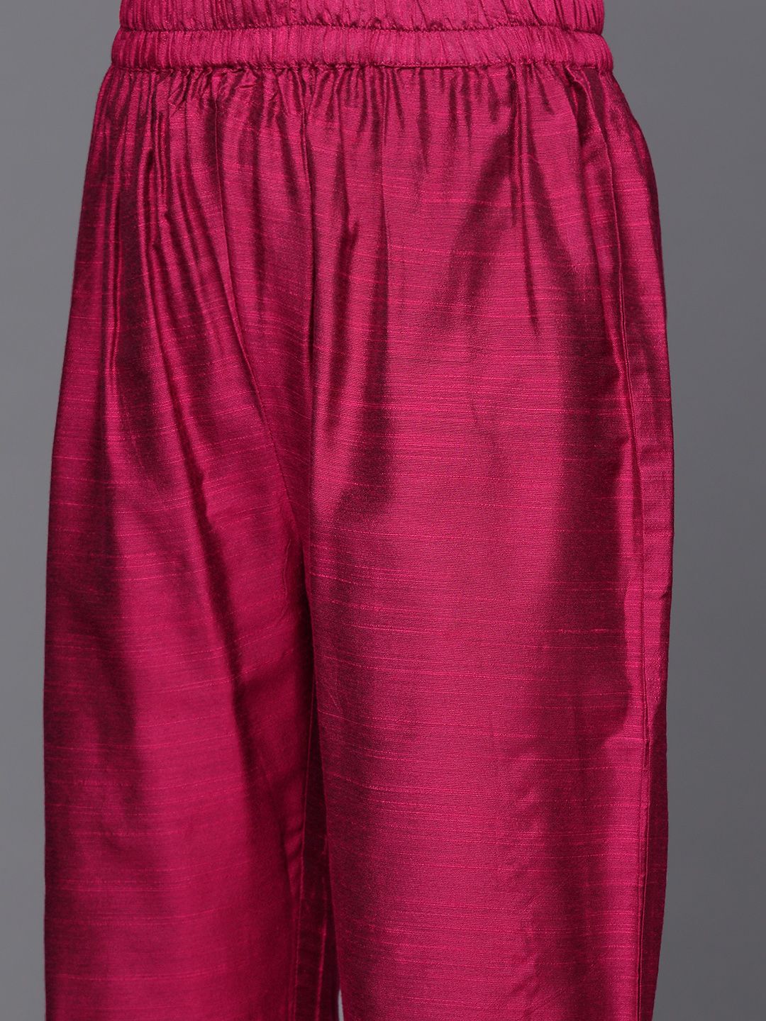 Varanga Brocade Yoke with Gota Detail Kurta with Trouser with Bandhani Printed Dupatta
