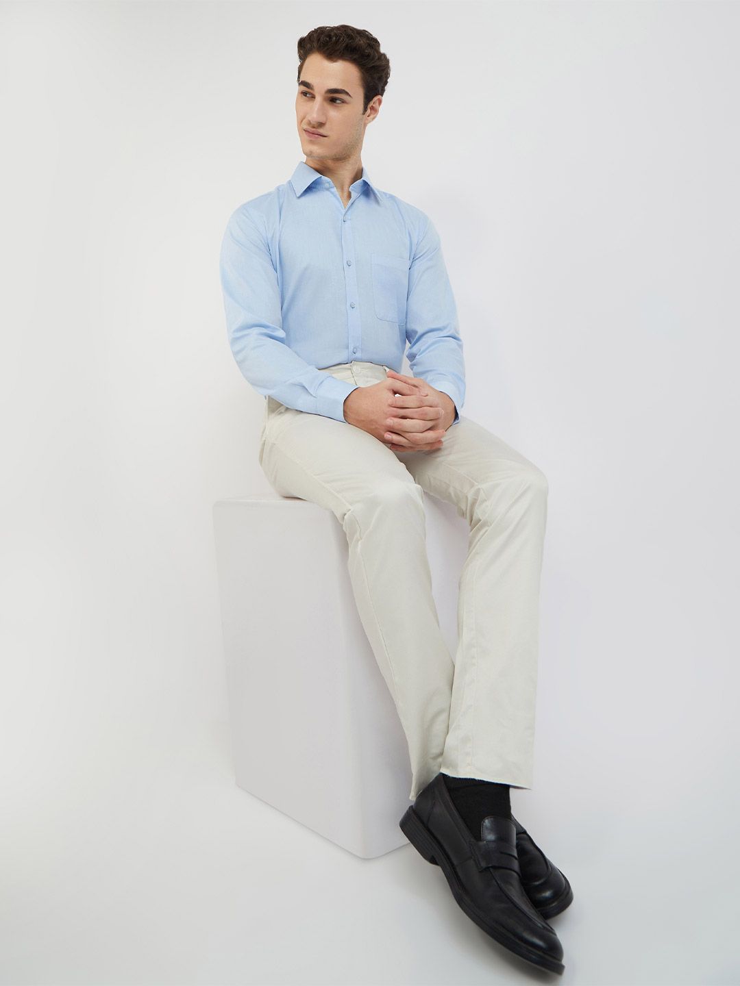 Raymond Pure Cotton Slim Fit Formal Shirt