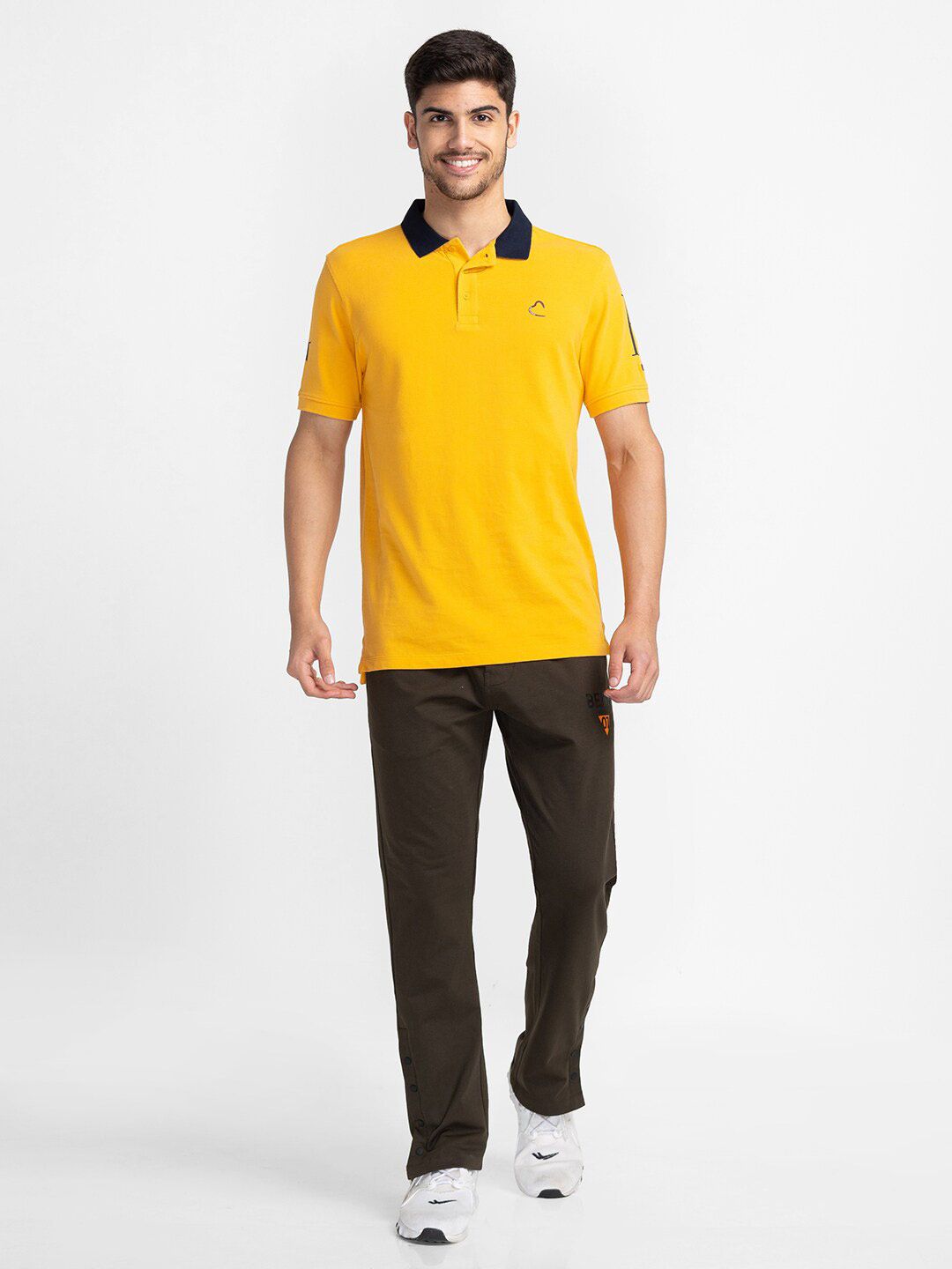 Being Human Typography Printed Polo Collar T-shirt