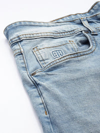 Being Human Men Straight Fit Light Fade Stretchable Jeans