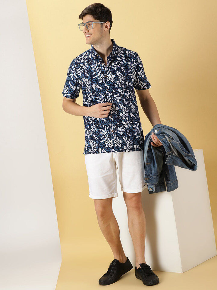 Thomas Scott Pure Cotton Smart Floral Opaque Printed Casual Shirt