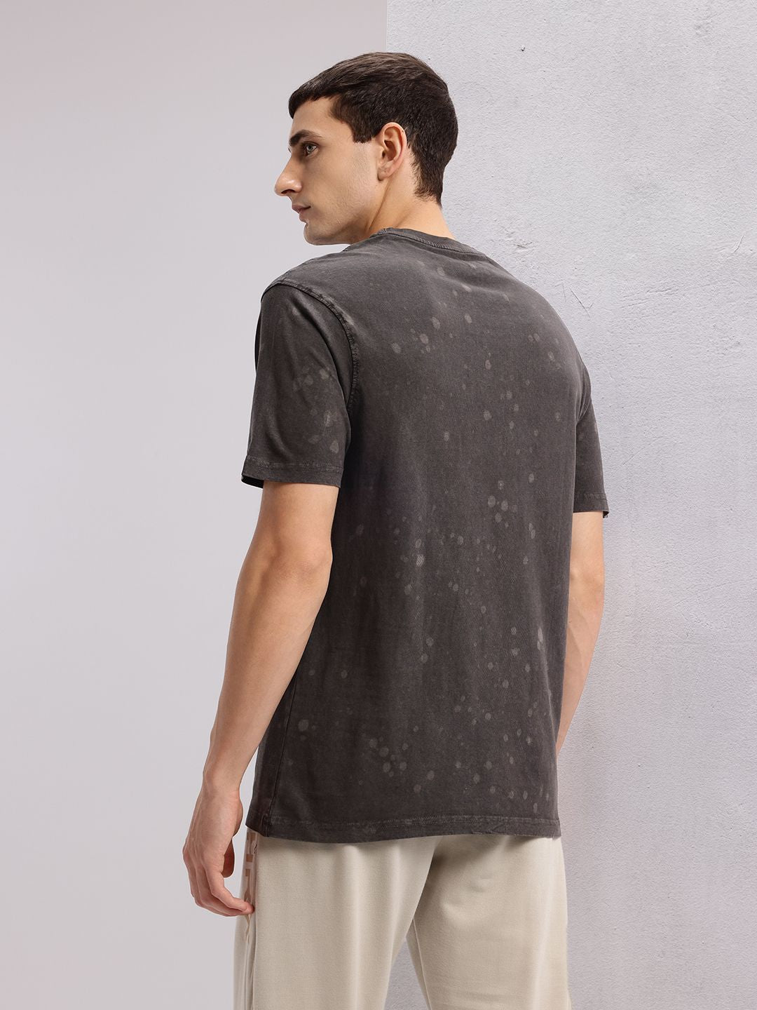 HRX by Hrithik Roshan Washed Effect Pure Cotton T-shirt