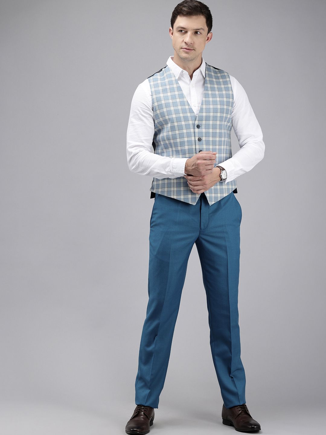 Park Avenue Single Breasted Slim Fit 3 Pieces Formal Suits