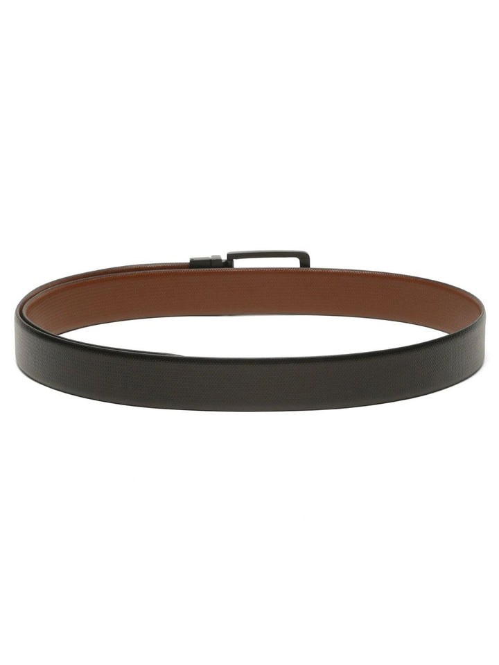 Teakwood Leathers Men Textured Leather Reversible Belt