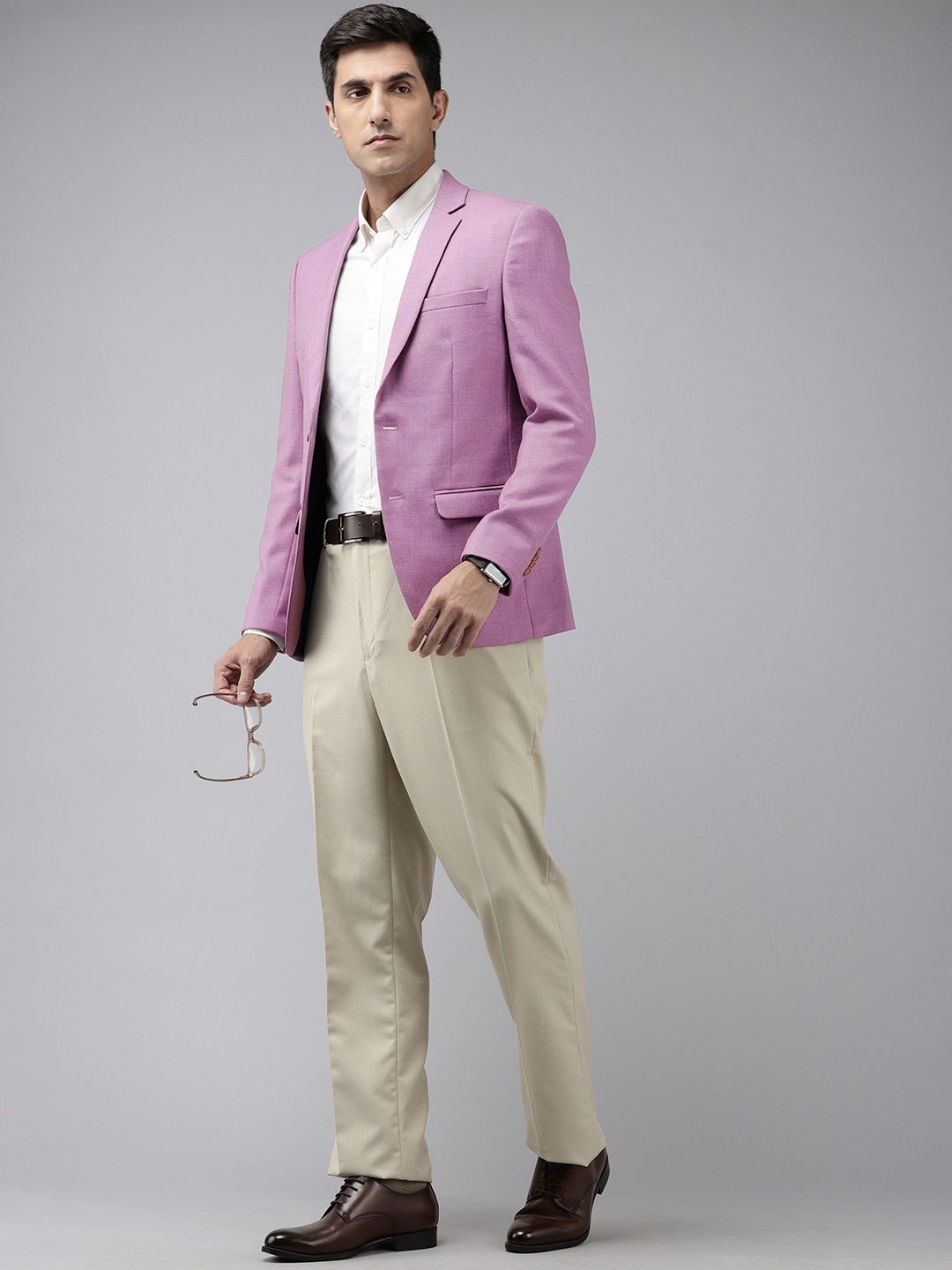 Park Avenue Solid Slim Fit Blazer