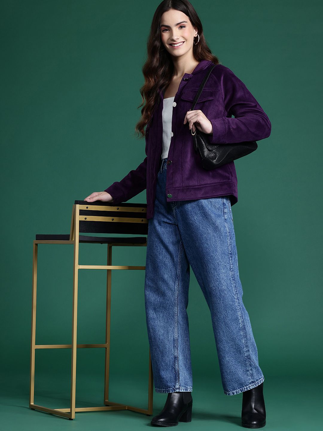 DressBerry Corduroy Tailored Jacket