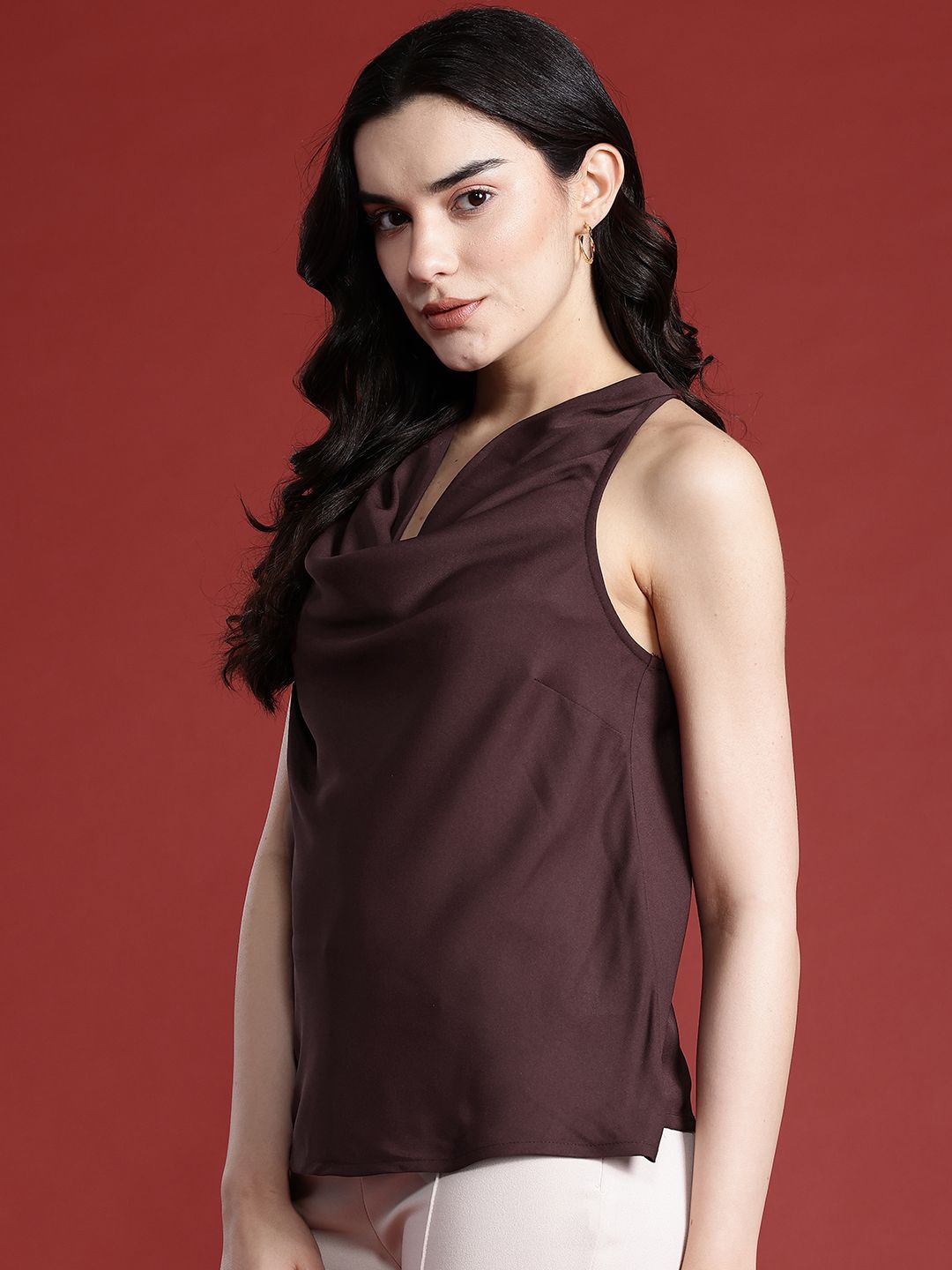 all about you Cowl Neck Top