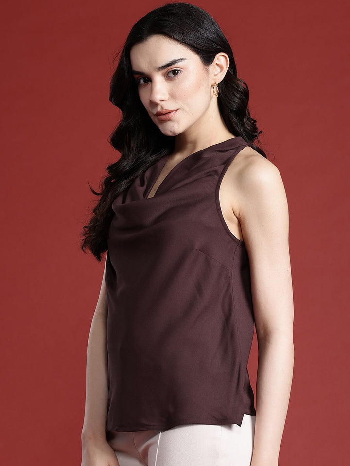 all about you Cowl Neck Top