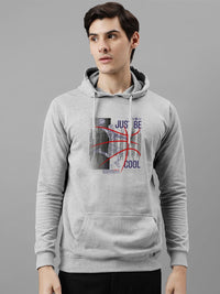 ADRO Men Printed Hooded Pullover Sweatshirt