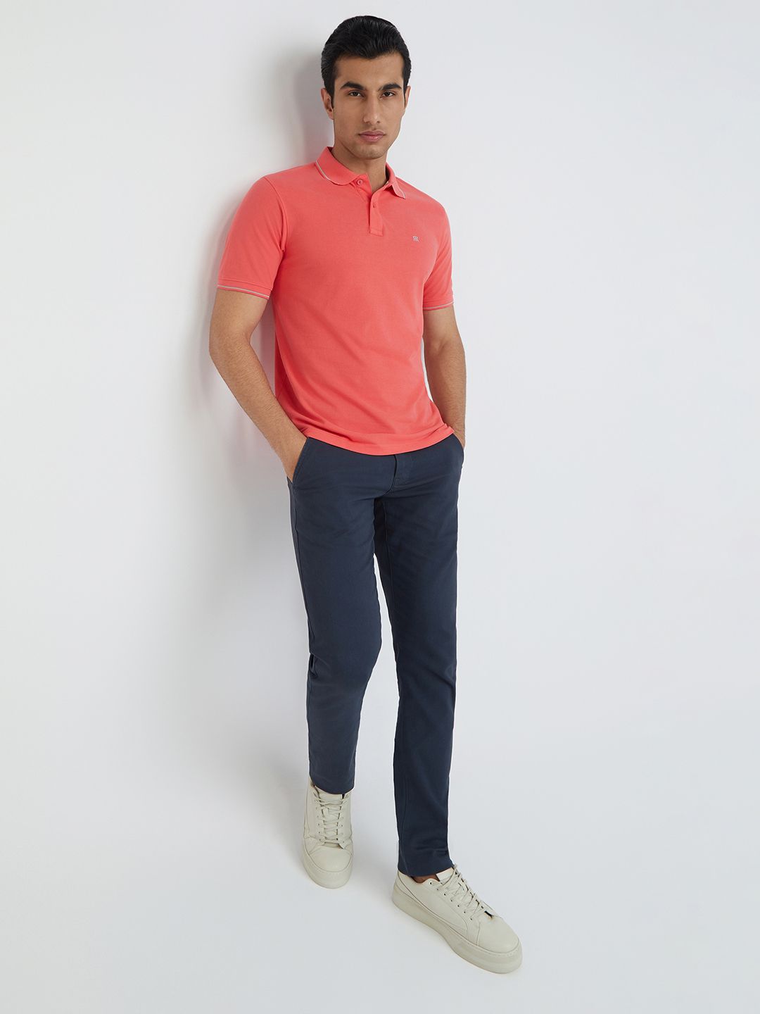 Raymond Pure Cotton Modern Fit Polo Collar T-shirt