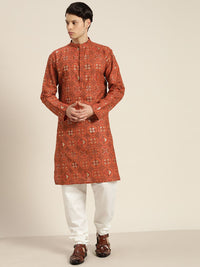 SOJANYA Printed Regular Kurta With Churidar