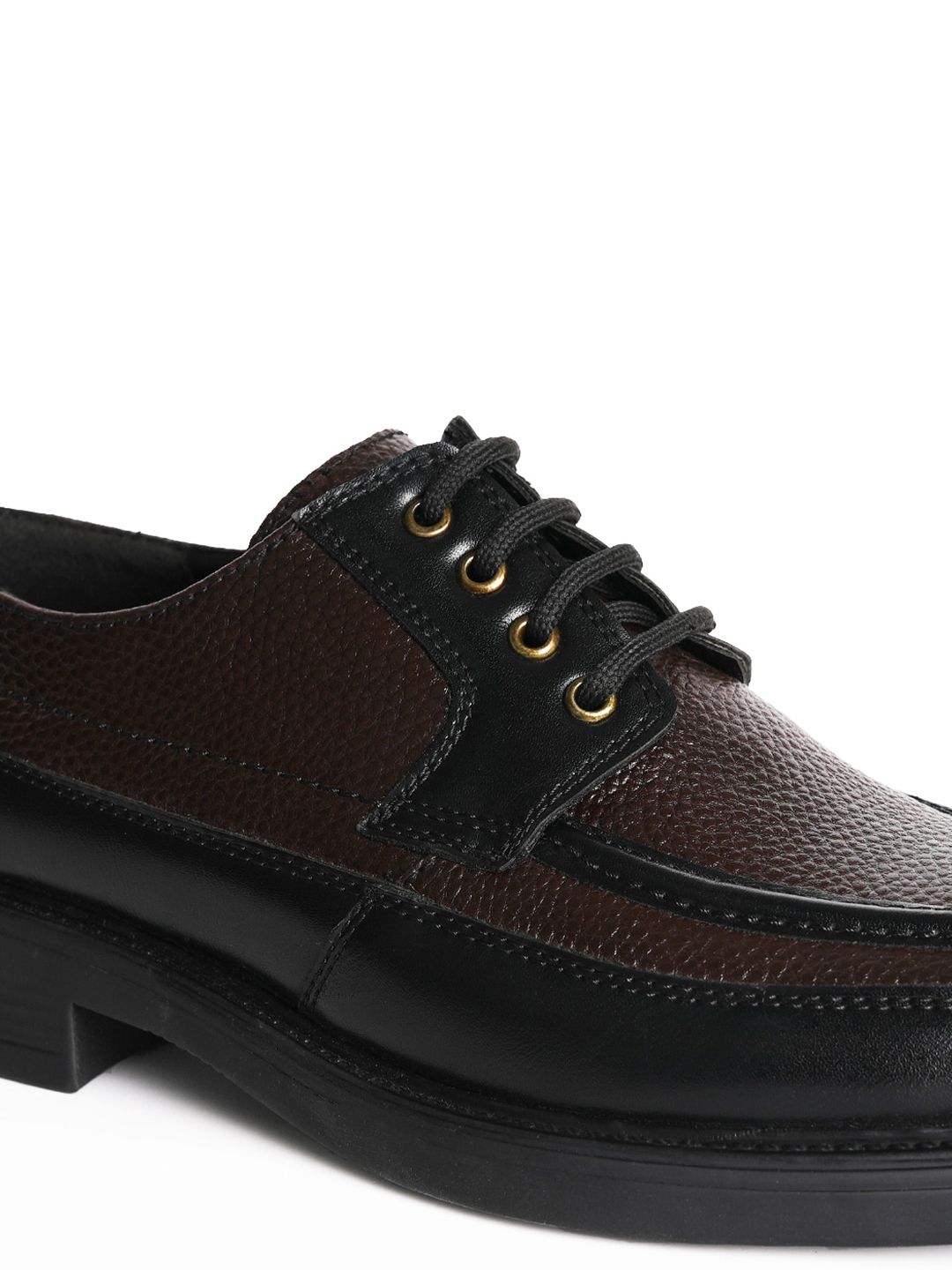 MONKSTORY Men Black Printed Textured Lace-ups PU Sneakers