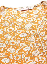 all about you Women Floral Print Kurta with Harem Pants