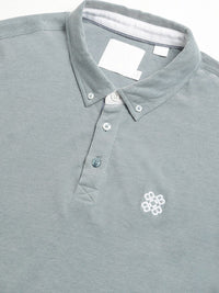THE BEAR HOUSE Men Polo Collar Regular Fit Pure Cotton Solid T-shirt