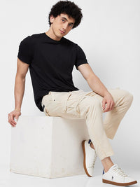 SPYKAR Men Mid Rise Regular Fit Cargos Cotton Trousers