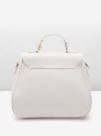 Lino Perros Structured Satchel Bag with Zip Detail