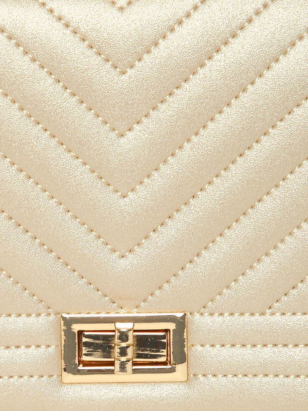 Lino Perros Gold-Toned Quilted Sling Bag