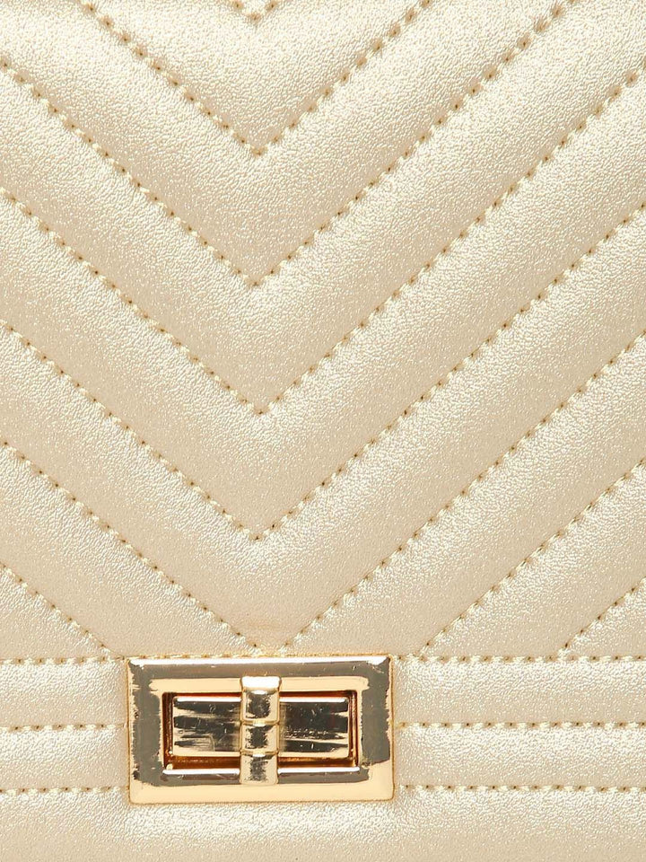 Lino Perros Gold-Toned Quilted Sling Bag