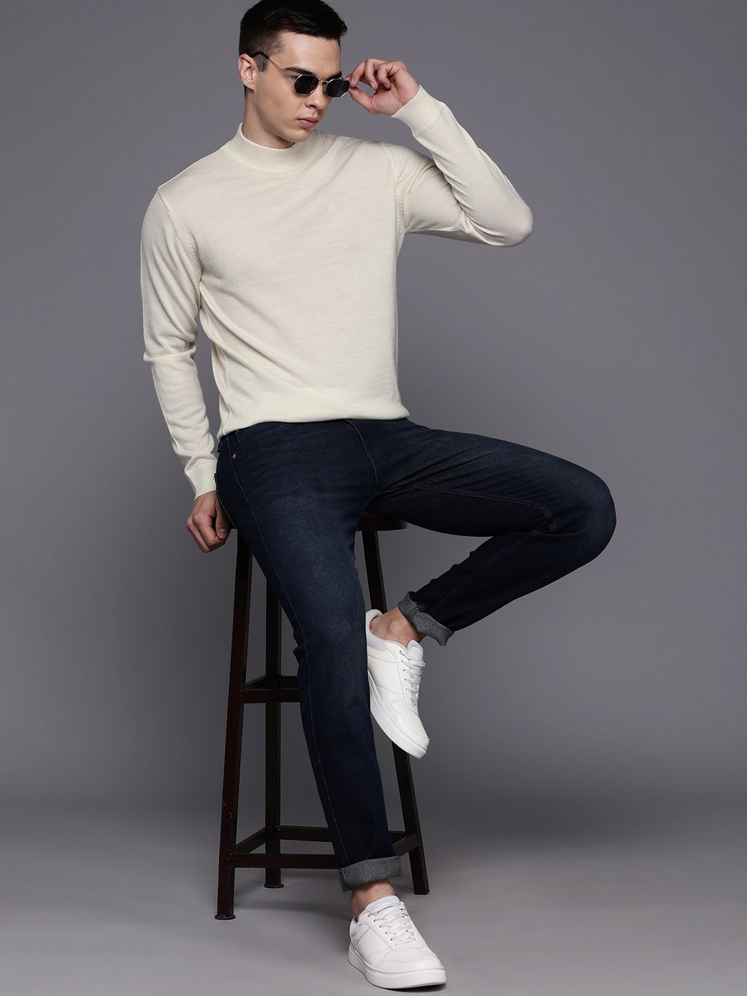 Raymond Fine-Knit High Neck Pullover