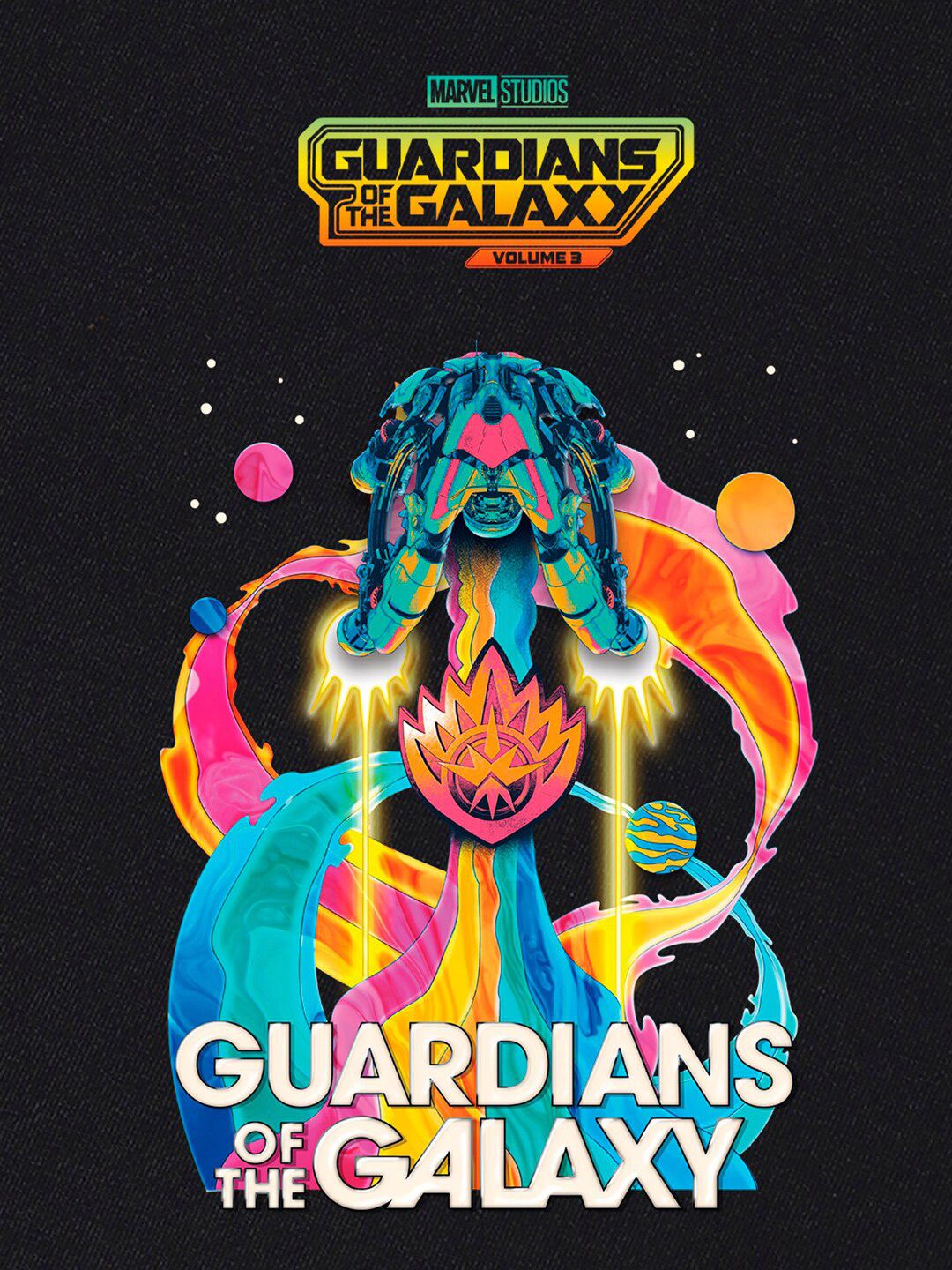 Bewakoof x OFFICIAL MARVEL MERCHANDISE Men Galaxy Ship Graphic Printed Oversized T-shirt