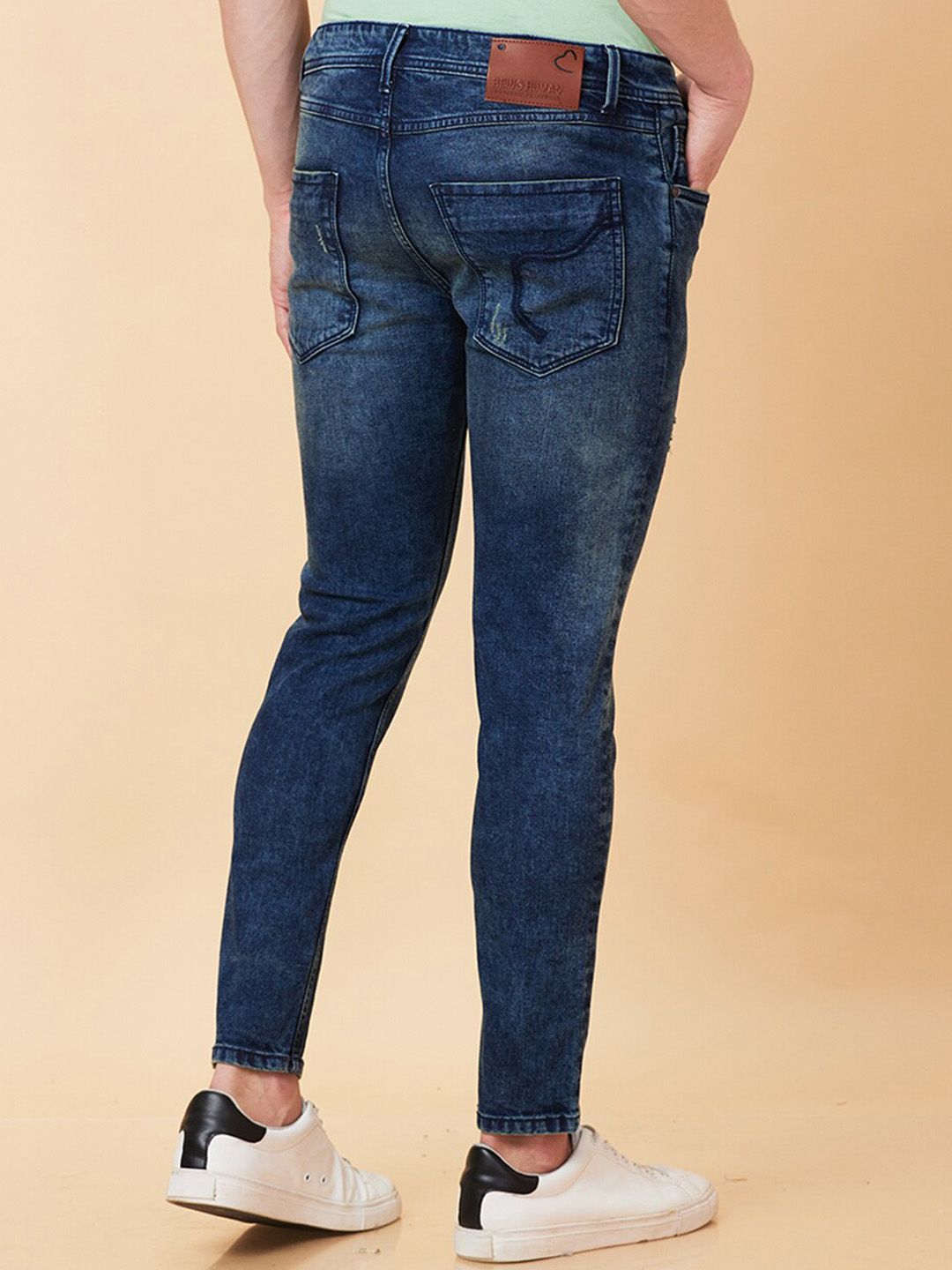 Being Human Men Low Distress Heavy Fade Jeans