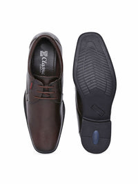 Red Chief Brown Solid Formal Derbys