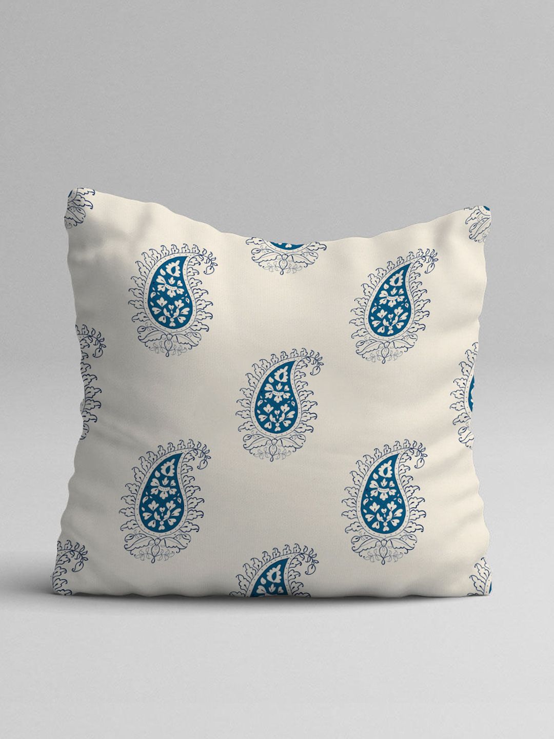 STITCHNEST Blue & White Set of 2 Cartoon Characters Square Cushion Covers