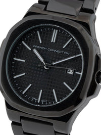Sambungan Perancis Lelaki Dial & Gelang Keluli Tahan Karat Tali Analog Watch FCB2BM