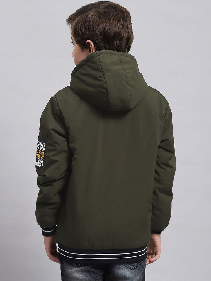 Monte Carlo Boys Typography Printed Lightweight Padded Jacket