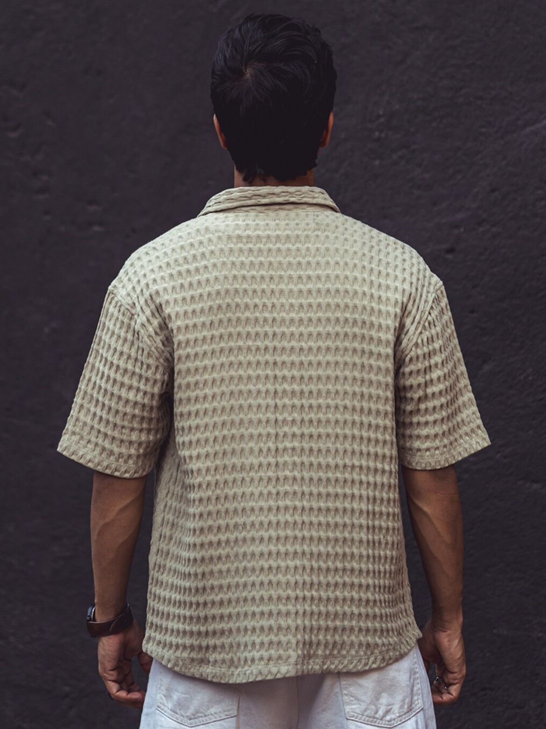 Powerlook India Slim Oversized Checked Pure Cotton Casual Shirt